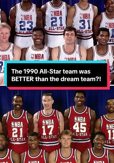 The 1990 All-Star team was BETTER than the dream team?! 🤯 #nba #nbaallstar