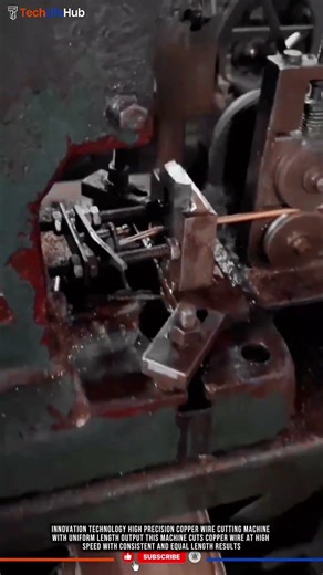 Innovation Technology High Precision Copper Wire Cutting Machine with Uniform Length Output #tech