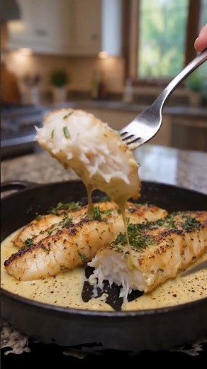 Garlic Herb Cod Fillets with Creamy Citrus Sauce