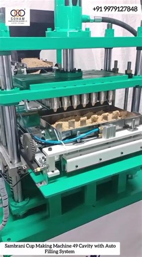 Sambrani Dhoop Cup Making Machine (49-Cavity)With Auto Filling System