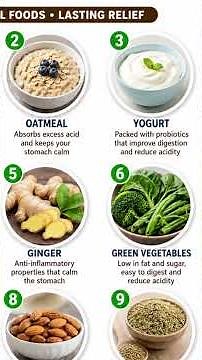 Top 9 Foods That Reduce Acidity Fast | Natural Acid Reflux Relief