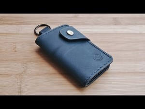 Making a Leather License Key Wallet with PDF Pattern