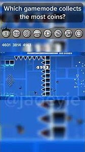 Which gamemode collects the most coins in GD? // JadeyIE #geometrydashplayer #robtop