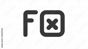 Function animation for social media, presentations, videos, websites, etc. No background, Alpha channel Stock Video