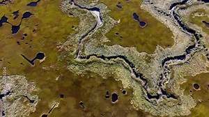 Barnstable Marsh Aerial on Cape Cod in New England
