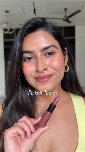Nude lipsticks for medium/tan skin tone. Everyday lipsticks for Indian skin tones. #brownskinmakeup