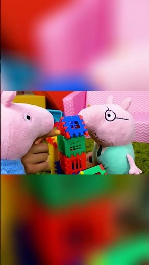 ¡Construyamos una casa de bloques con Peppa y George!