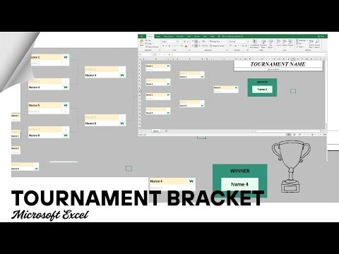 TUTORIAL TOURNAMENT BRACKET EXCEL - LYNK MEMYMERCI