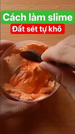How to make easy-to-make self-drying clay slime at home, anyone can do it #slime #shorts