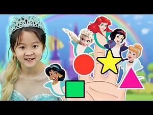 Princess Shark & Baby Shark Shapes Finger Family | Kids Songs and Nursery Rhymes | DoReMi Kids Songs