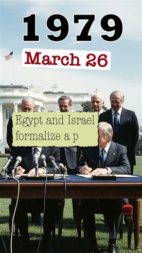 Today in History March 26, 1979 The Camp David Accords are signed