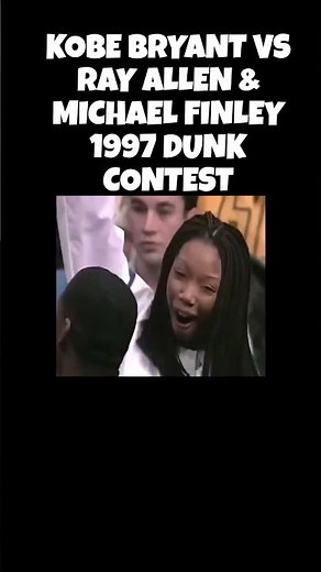 Kobe Bryant VS Ray Allen & Michael Finley 1997 NBA Slam Dunk Contest !!