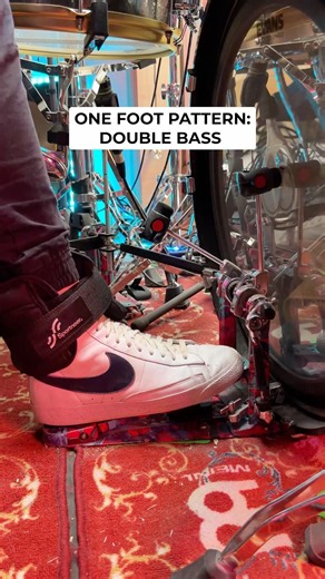 One Foot Double Bass Pattern With Ankle Weight 🥁