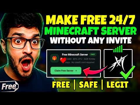 How To Make Free Minecraft Server 24/7 Without any Invite | Best Free 24/7 Minecraft Hosting
