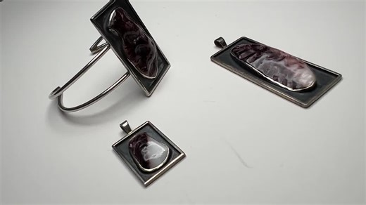 Sterling Silver Hawaiian Seashell Cuff Bracelet Vintage 70s One-of-a-Kind Handcrafted with Hawaiian Oyster Shell