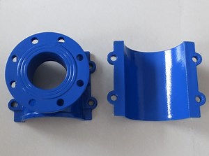 [Hot Item] Professional Saddle Clamp with Flange Outlet for Water Pipe