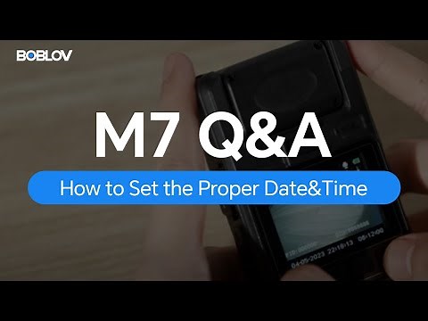 BOBLOV Q&A : How to Set the Proper Date&Time for M7 Body Worn Camera?
