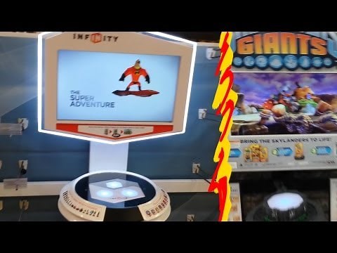 Disney Infinity In-Store Section vs. Skylanders Giants (Base / TV Demo)