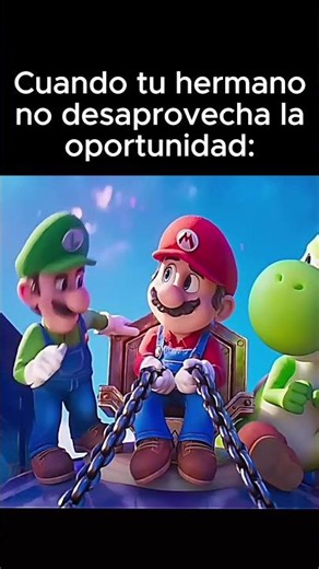 Luigi's worst enemy is his brother 😂 #supermario #humor #shorts