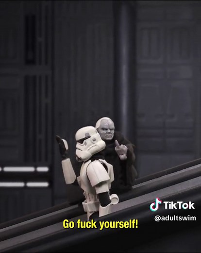 It's ok to just nod at the boss #robotchicken #adultswim #maythe4thbewithyou #maythefourth