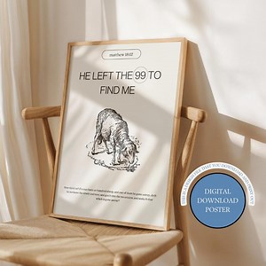 Matthew 18:12 Verse Poster, Christian Bible Art Print (digital Download) - Etsy