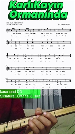 Karlı Kayın Ormanında #solfej