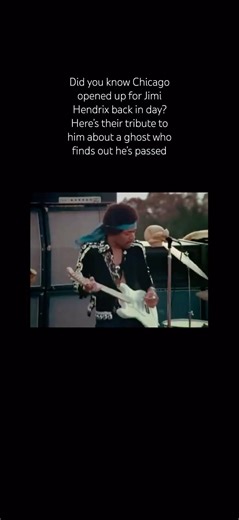 Did you know Chicago opened up for Jimi Hendrix back in day? Here’s their tribute to him #shorts