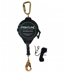 Frontline RPGC Cable Single Leg SRL with Steel Snap Hook End with Carry on Handle and Tagline