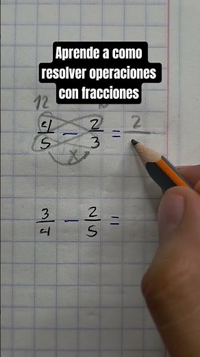 Aprende a como resolver operaciones con fracciones básicas✅️👏