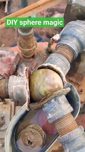 DIY Sphere Machine Turns Rough Rock into High-Polish Stone