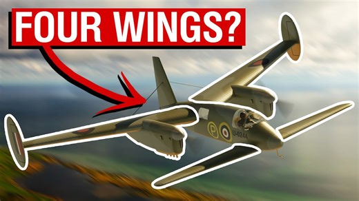 Tandem wing aircraft were almost a thing in WWII | Miles M.35/39 Libellula