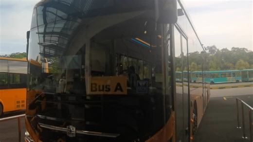 新加坡圣淘沙岛岛内环线公交A线中通N10新加坡特殊版独苗车出Beach Station