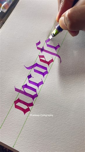 Gothic lowercase a to z. 😃. #gothiccalligraphy #satisfying #pradeepcalligraphy #penmanship #peaceful #handwriting #calligraphy #beautiful #artist #art | Pradeep Calligraphy