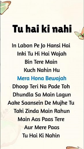 💔 Tu Hai Ke Nahi | Lyrics Video | Tamasha | Arijit Singh | Lofi Lyrics #TuHaiKeNahi #ArijitSingh