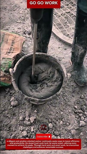 Manual Concrete Mixing Technique with Drill Machine for Small Scale Projects