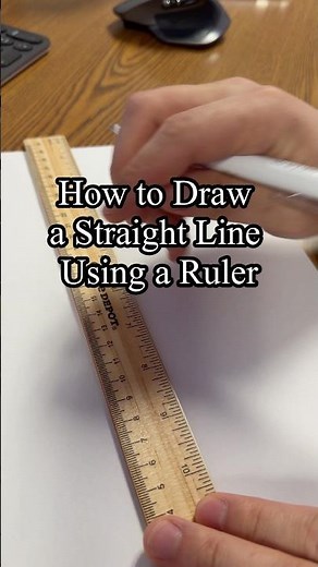 How to draw a straight line using a ruler #sarcasm #tutorials #LifeHack #sponsorme ‪@officedepot‬