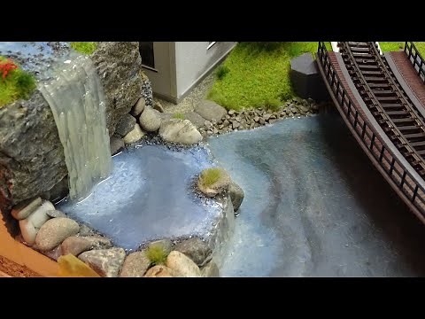 Tutorial: Modellwasser auf der H0 Kleinbahnanlage (von NOCH)