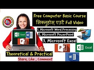 Free Computers Courses in Nepal/Ms-Excel/Ms-Words/Ms-PowerPoint Full Video Practical andTheoretical