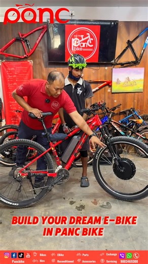 pancbike.com.np on Instagram: "Build your dream electric cycle in Panc bike where you can do customization of your bike Do you need any information regarding bicycle, electric bicycle, electric bike, parts and accessories, hiring, leasing, exchange, servicing , selling your bike ebike then message us. 🏢Pancbike is in short for Pancha Asta Narayan Cycle, Nepal’s Oldest bicycle shop Est. 1925 A.D. 💻www.pancbike.com.np 📧 info@pancbike.com 💬 m.me/panccycle 📲 9