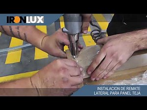 Cómo instalar un panel sándwich de teja con todos sus remates - Video completo