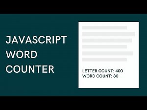 JavaScript Projects - How to Create a Word Counter Darija | الدارجة