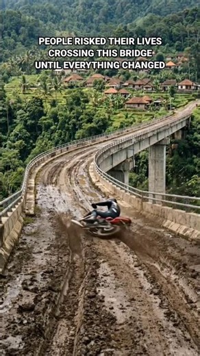 This Dangerous Mud Bridge Became a Modern Road 😱