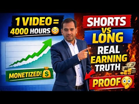 4000 Watch Hour Ek Hi Video Se Possible Hai ? Short Video Vs Long Video Earning Proof