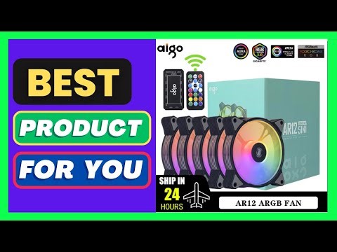 Aigo AR12 120mm PC Gamer Computer Case Fan RGB 12v