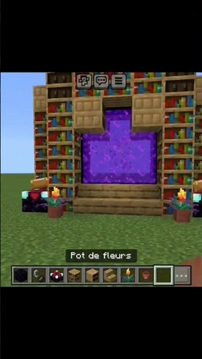 I Customized a Nether Portal, Library & Enchanting Room! 📚✨🔥 | Minecraft Build