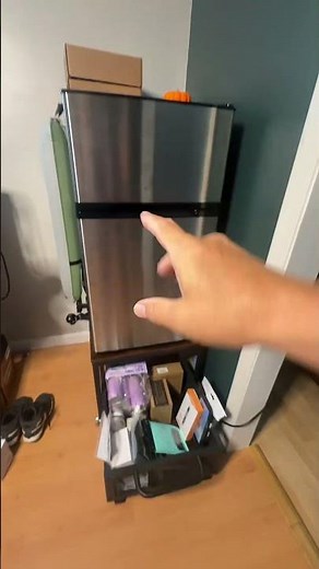 Dorm Room Upgrade: Mini Fridge Stand with Storage Drawer