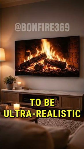 The Best VIRTUAL FIREPLACE for any space 🪵🔥 #Cozy #Shorts