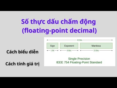 Số thực dấu chấm động floating point decimal IEEE 754 32 bit