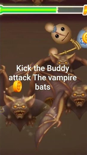 kick the Buddy attack The vampire bats