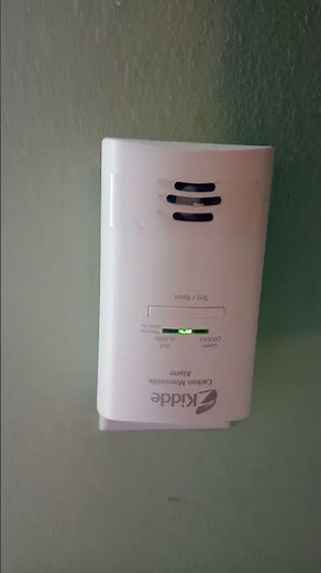 Kidde carbon Monoxide alarm test